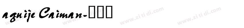 aguije Caiman字体转换